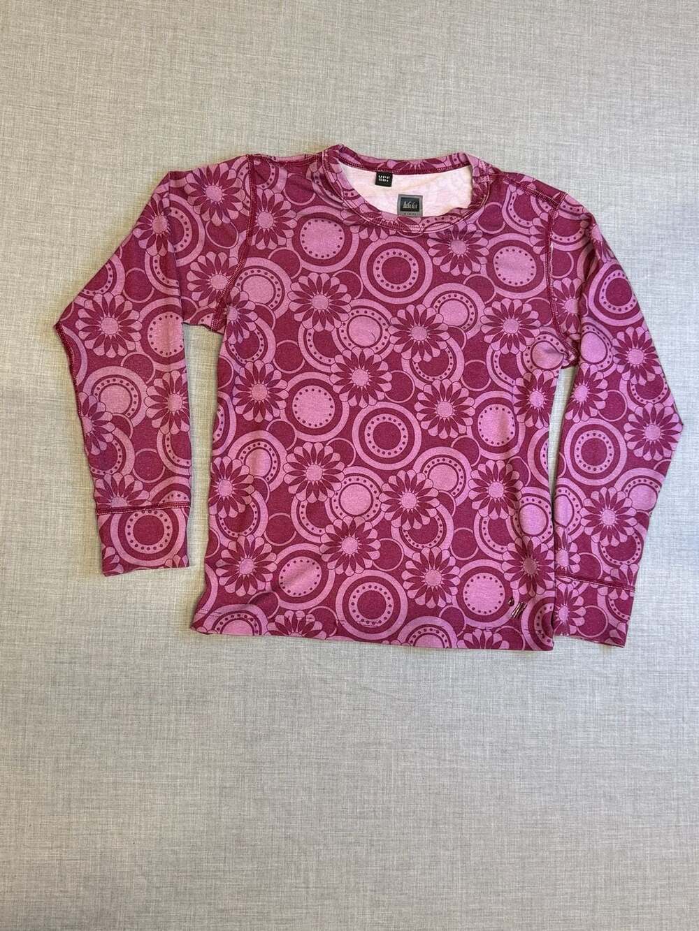 REI Kids' Long-Sleeve UPF 50+ Sun Shirt Pink Floral Size S (6/7)